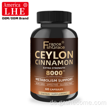 Glutenfreie Bio-Shecome-Ceylon-Zimt-Kapseln